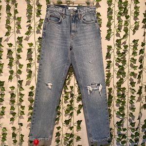 RE/DONE Destroyed 70S Mom Jeans